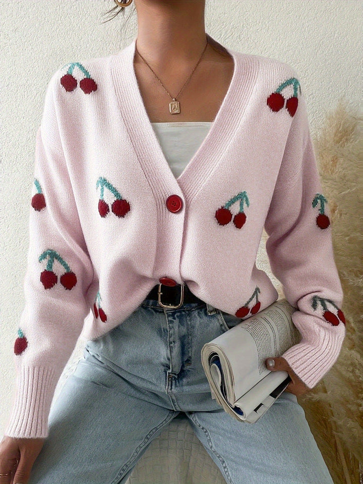 RAINA™ - Schicker Knopf-Front Langarm-Cardigan