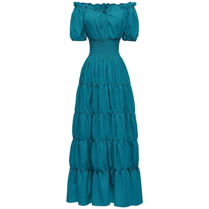 AIZA™ – Klassisches Korsett Langes Retro Maxikleid