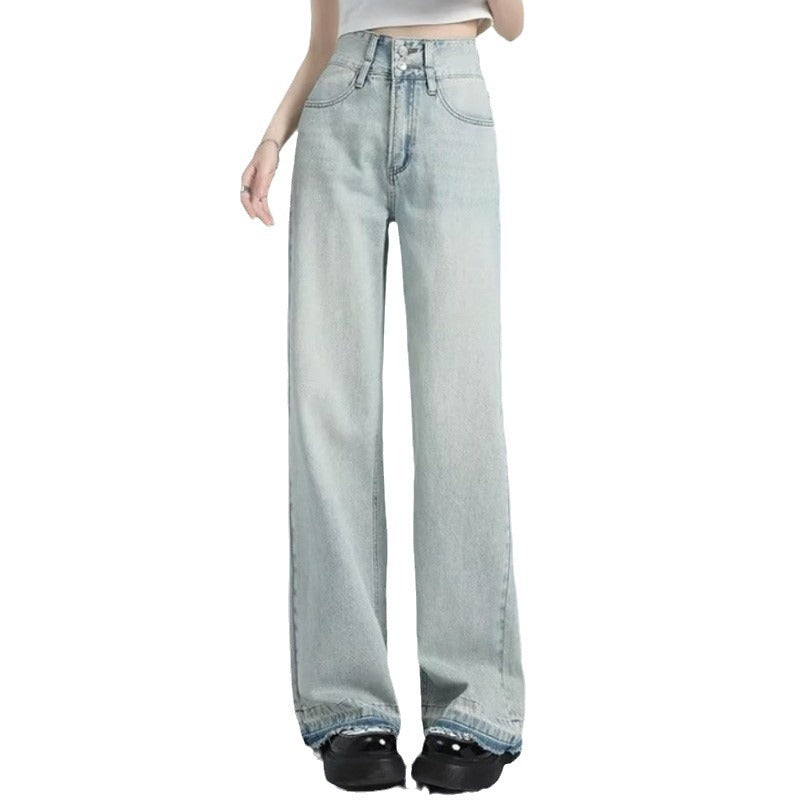 MAVINA™ – Sommerweite Jeans mit Saum