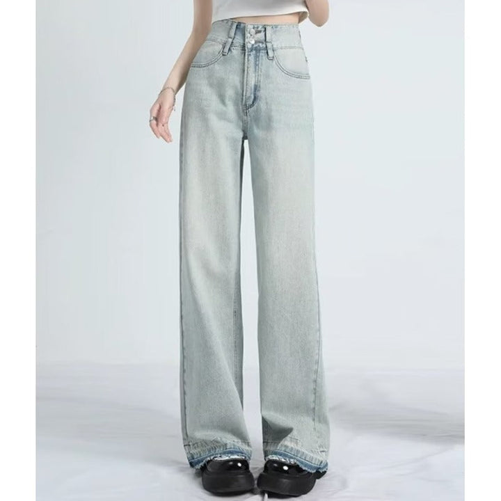 MAVINA™ – Sommerweite Jeans mit Saum