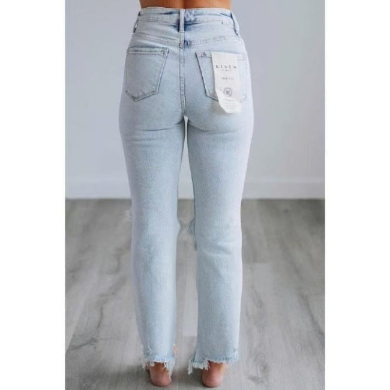 TALA™ – Lässige gewaschene Slim-Fit Ripped Jeans