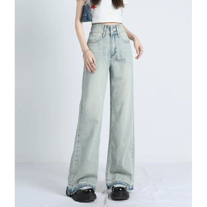 MAVINA™ – Sommerweite Jeans mit Saum