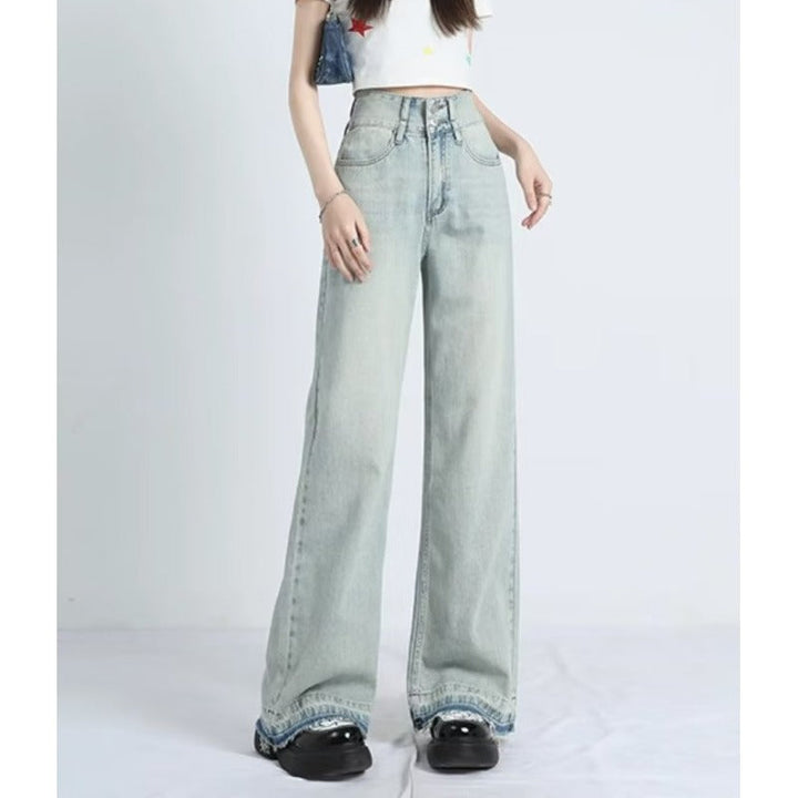 MAVINA™ – Sommerweite Jeans mit Saum