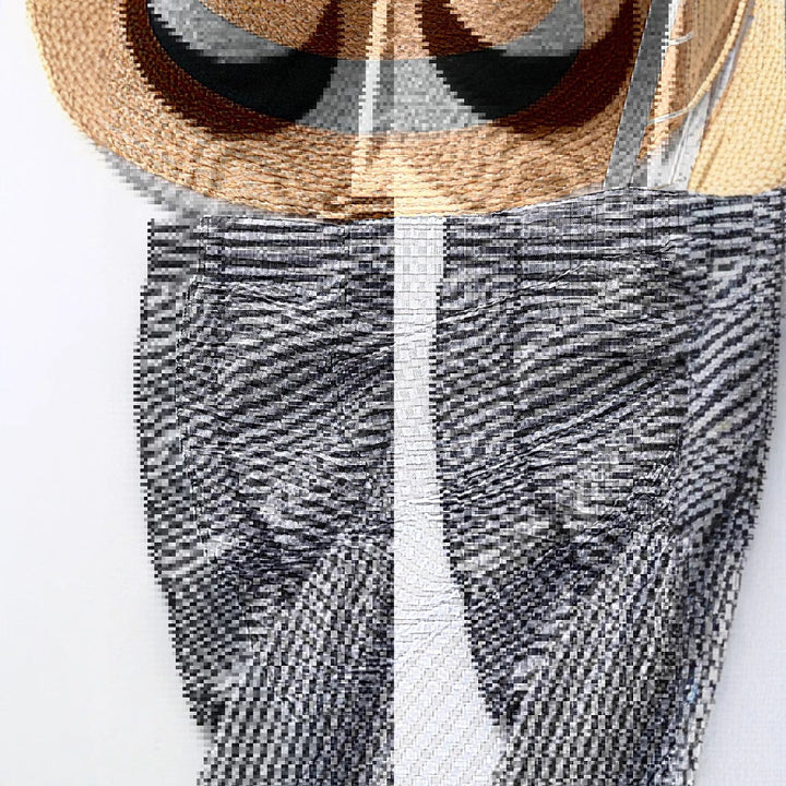 KRISTEL™ – Vintage Fließende Karierte Puffärmelbluse