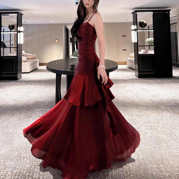 VIANNE™ - Glamouröses Rüsch Maxi-Kleid