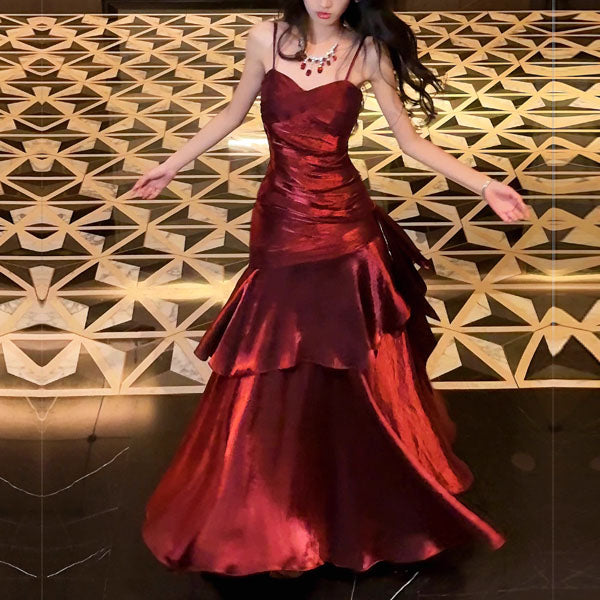 VIANNE™ - Glamouröses Rüsch Maxi-Kleid