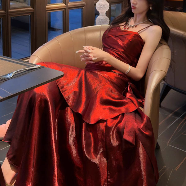 VIANNE™ - Glamouröses Rüsch Maxi-Kleid