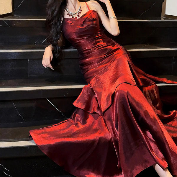 VIANNE™ - Glamouröses Rüsch Maxi-Kleid