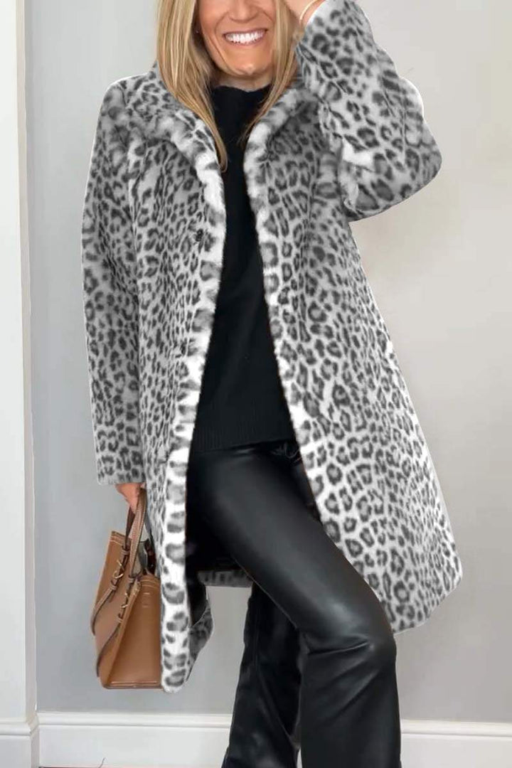 ROSA™ | Leopard Wintermantel