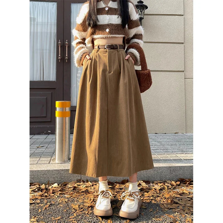 ESTELLE™ – Klassischer Cord Midi Rock