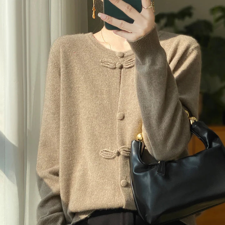 BELLA™ - Eleganter Schleifen-Cardigan