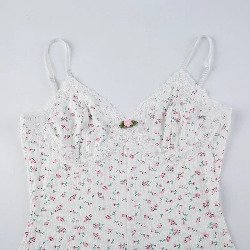 JOY™ – Traumhaftes Floral Ärmelloses Bodysuit