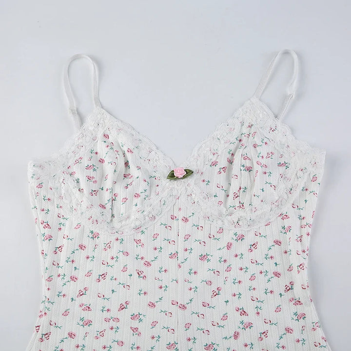 JOY™ – Traumhaftes Floral Ärmelloses Bodysuit
