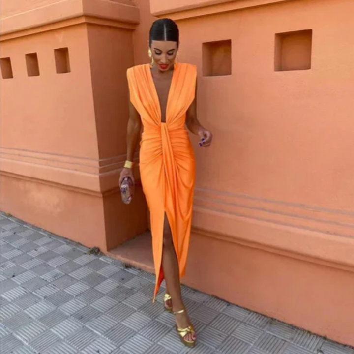 Lily | Elegantes Faltenkleid