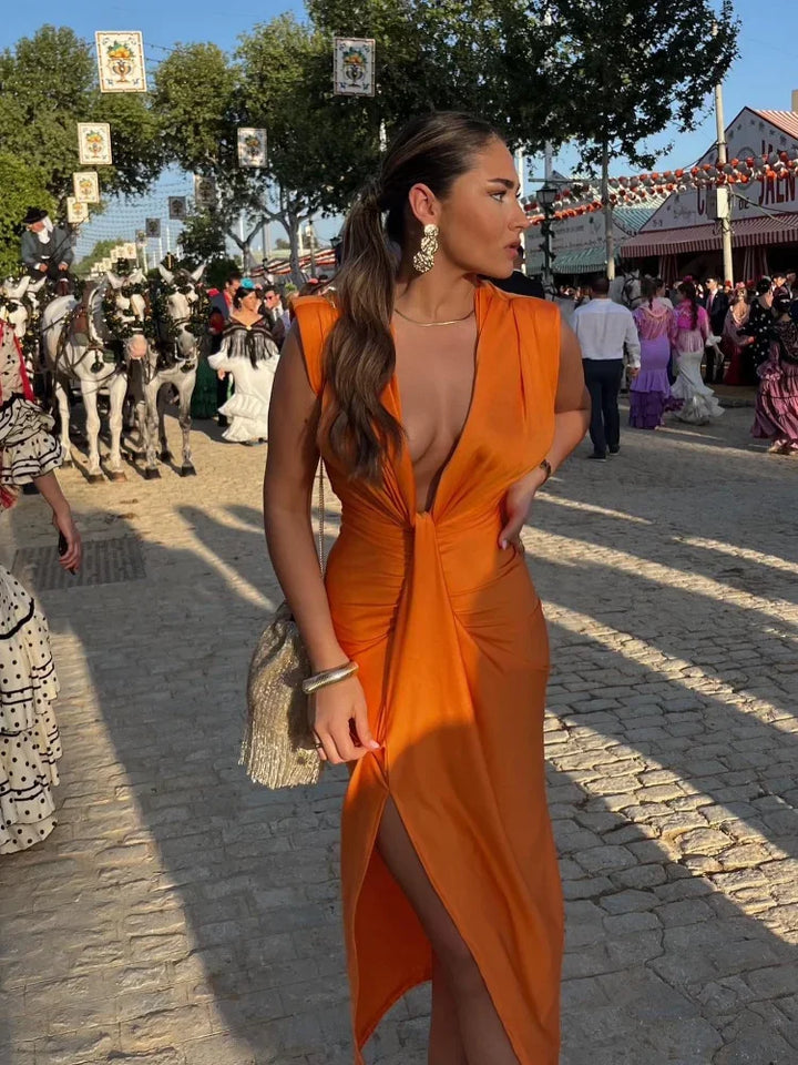 Lily | Elegantes Faltenkleid