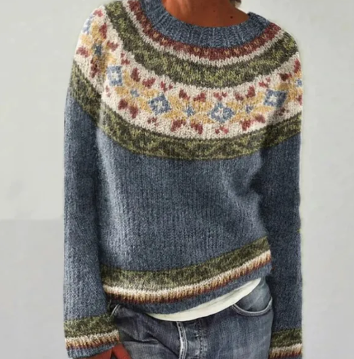 SINEAD™ - Gemütlicher Yoke Strickpullover