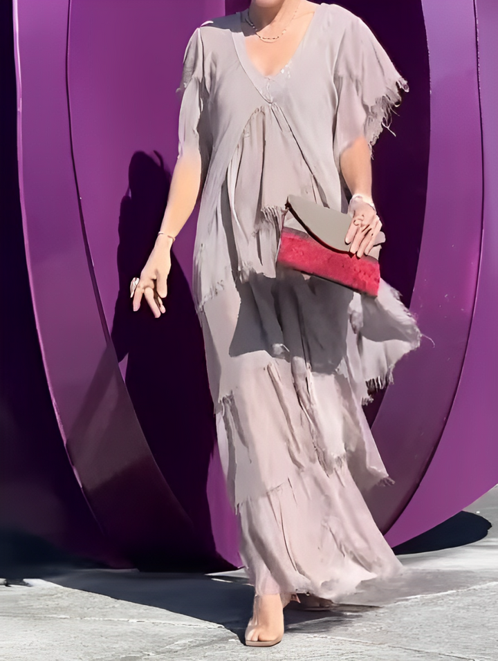 LYNETTE™ - Elegantes Fließendes Langkleid