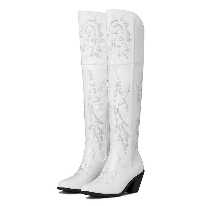 CHEYENNE™ – Klassische Over-the-Knee Cowboy-Stiefel