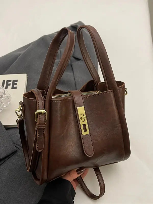 Elegante Retro Crossbody Schultertasche für Arbeit & Alltag