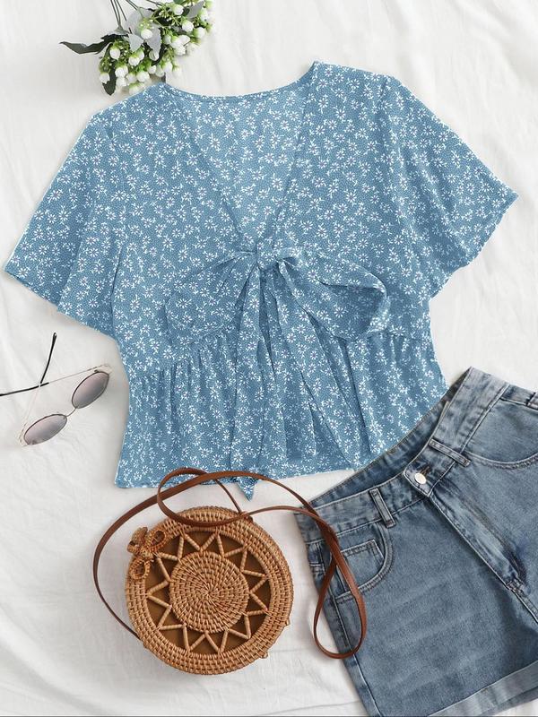 ALTHEA™ – Lässiges Sommer V-Ausschnitt Fließendes Top