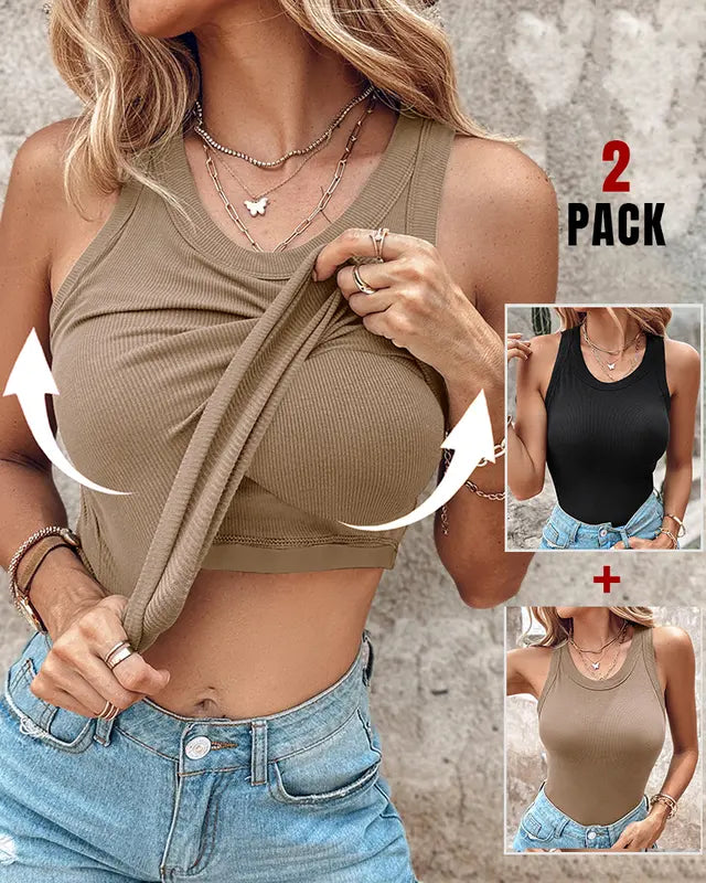 DASHA™ - Komfort Built-In Bra Tank Top (Packung mit 2)