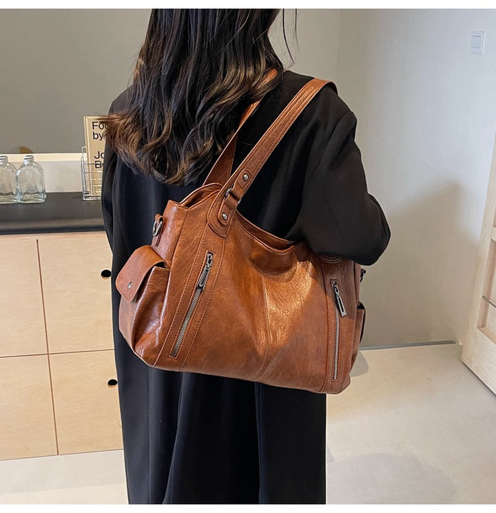 NOEMIE™ - Klassische Leder-Shopper-Tasche