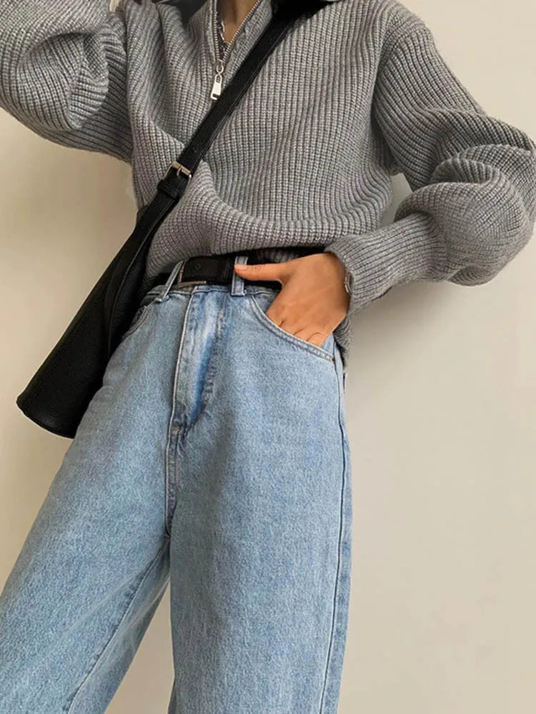 ELODIE™ - Bequemer Halbreißverschluss-Pullover