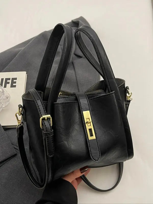 Elegante Retro Crossbody Schultertasche für Arbeit & Alltag