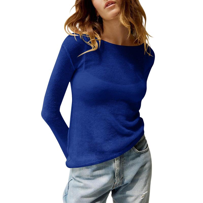 MHARLA™ - Leichtes Sommer-Transparente Langarm-Top