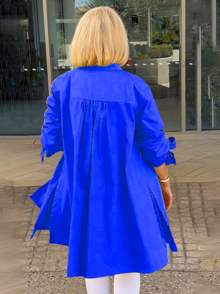 CÉLINA™ - Elegante Lange Hemdjacke