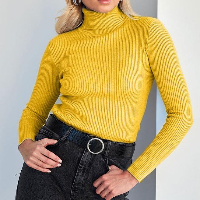 MAEVA™ - Rippstrick-Turtleneck-Pullover