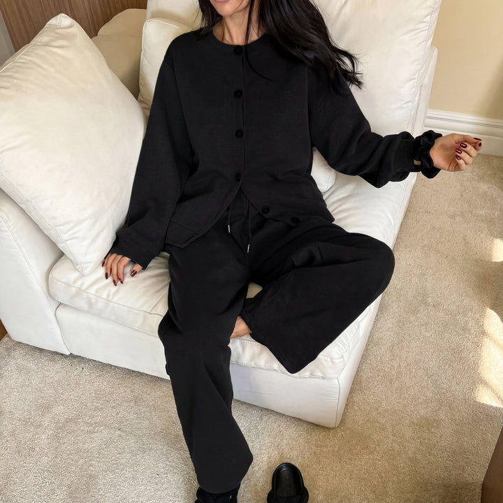 MAISIE™ - Entspanntes Button-Up Zweiteiliges Set