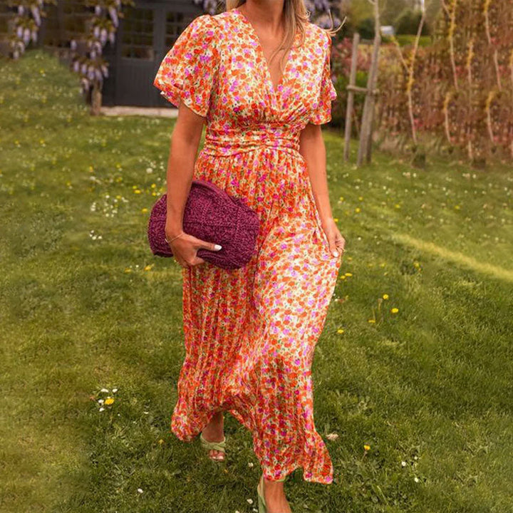 FREYJA™ – Klassisches V-Ausschnitt Kleid