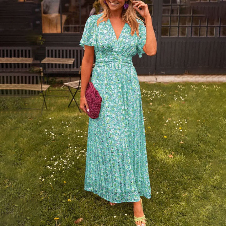 FREYJA™ – Klassisches V-Ausschnitt Kleid